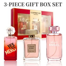 3-Piece Set, Women's Eau De Parfuma Spray Gift Box, Long Lasting Fragrance, 3 Different Flavor, Perfect for Holiday Gifts, Dating, Daily Life, Parties